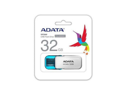 Memoria Flash 32GB UV240 Blanco USB 2.0 ADATA
