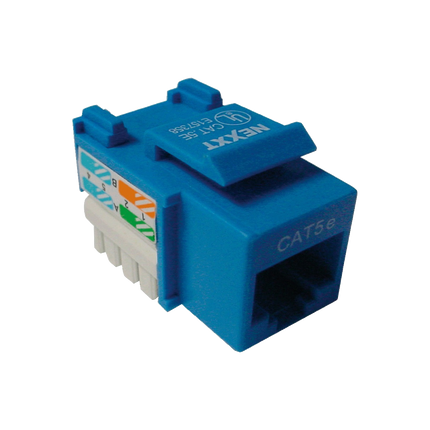 Modulo Keystone Jack Nexxt RJ45 Cat5e Tipo110 Azul