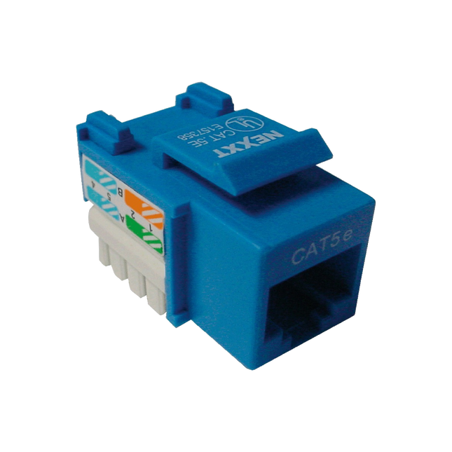 Modulo Keystone Jack Nexxt RJ45 Cat5e Tipo110 Azul