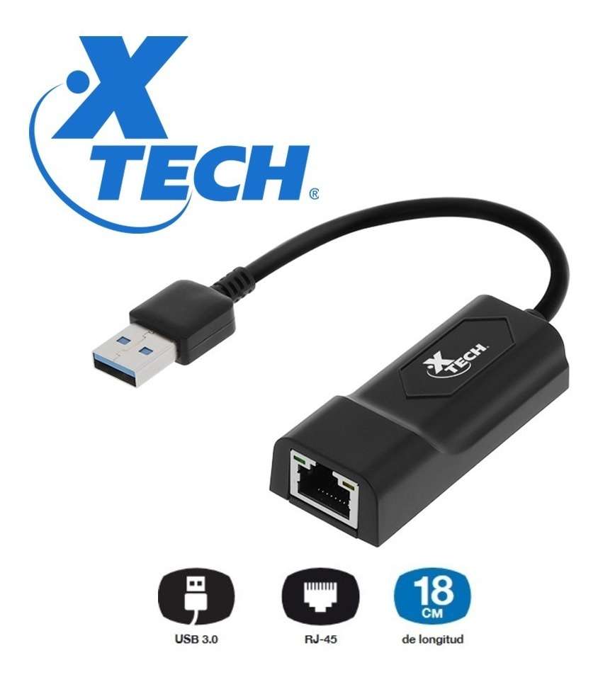 Adaptador USB a Ethernet Xtech XTC-373