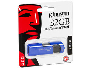 MEMORIA FLASH TIPO USB 2.0 MODELO KC-U1Z32 32GB MARCA KINGSTON KC-U1Z32-6SB