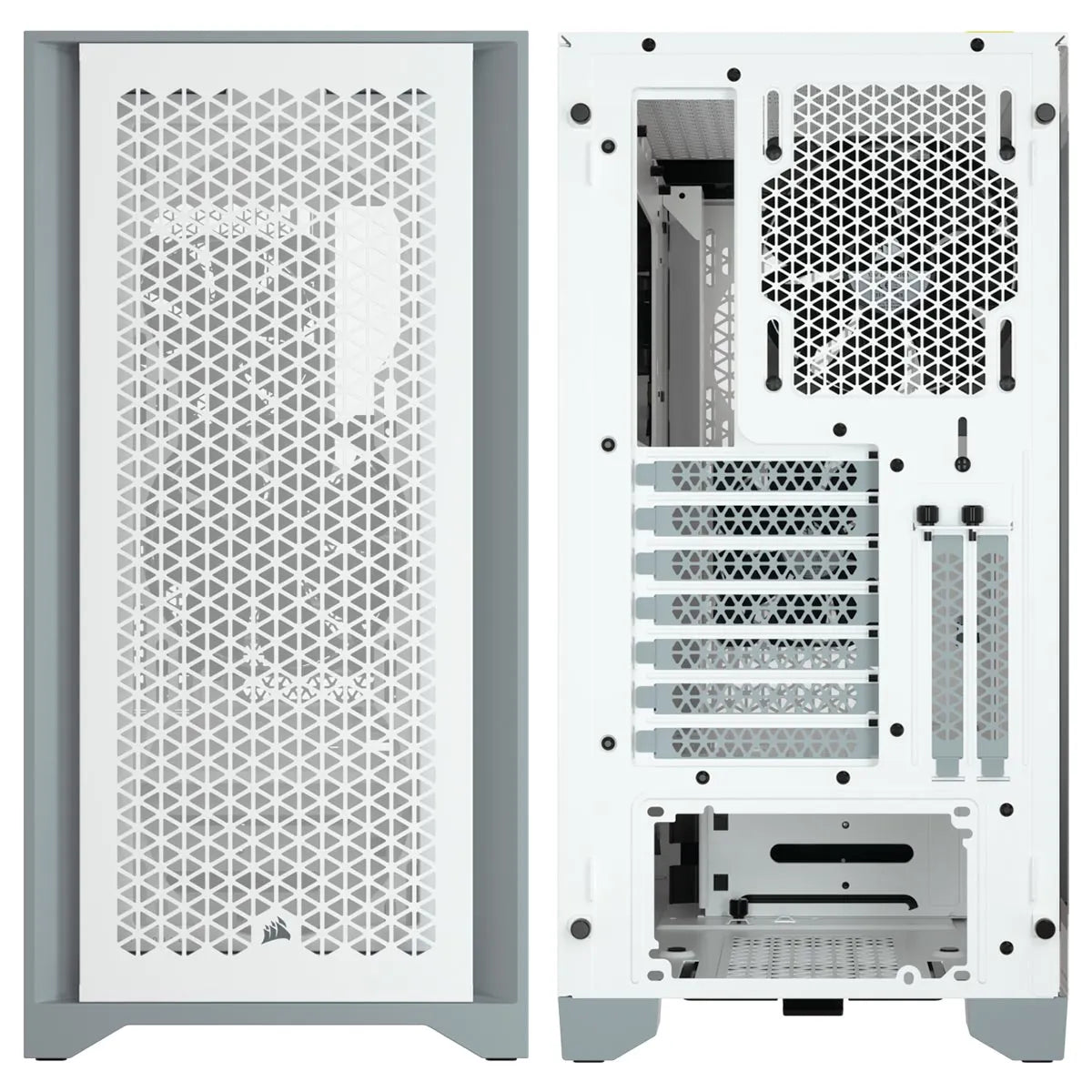 Chasis ATX semitorre con cristal templado 4000D AIRFLOW, blanco CC-9011201-WW