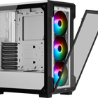 Chasis inteligente semitorre con cristal templado iCUE 220T RGB, blanco CC-9011191-WW