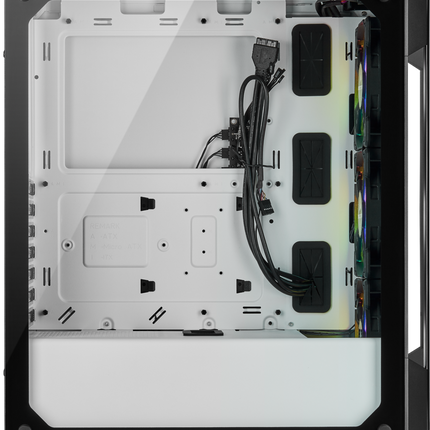 Chasis inteligente semitorre con cristal templado iCUE 220T RGB, blanco CC-9011191-WW
