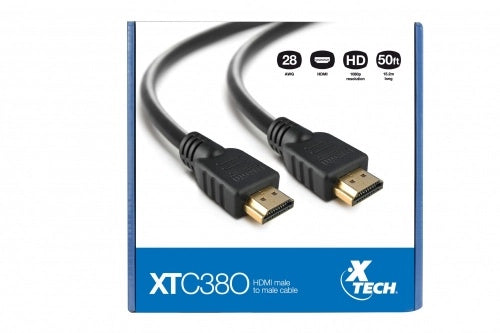 CABLE HDMI 15,2m 50ft m/m XTC380  XTECH