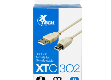 Cable XTC302 1,8m conexión Impresora XTECH