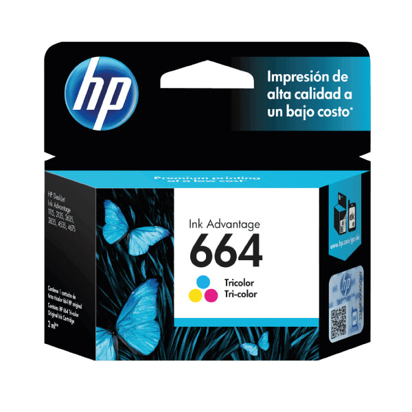 Image of Cartucho Original Tinta HP 664 Advantage
