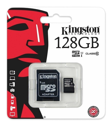 Micro SD 128GB micSDXC  100R A1 C10 Card    KINGSTON