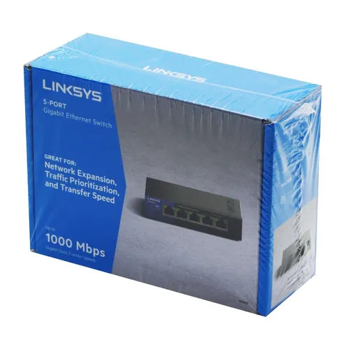 Switch Giga Ethernet Metálico 5 Puertos  LINKSYS SE3005