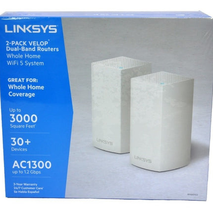 ROUTERS Linksys VELOP Mesh WHW0102 (2 enrutadores)