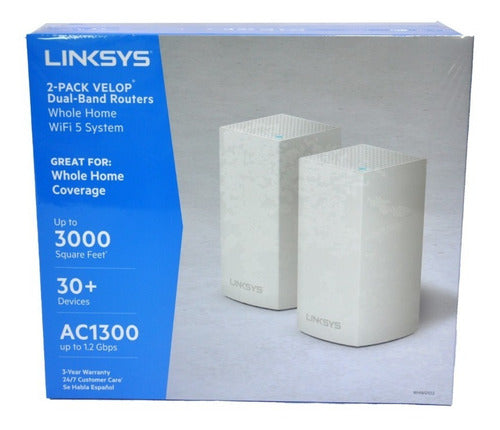ROUTERS Linksys VELOP Mesh WHW0102 (2 enrutadores)