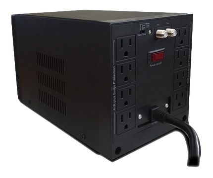 Regulador R-AVR5008 5000VA-2500W - Entrada-Salida 110Vac - 8 nema 5-15R  CPC