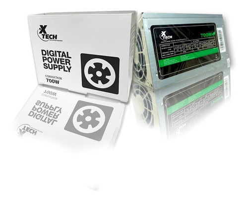 FUENTE DE PODER CS850XTK08 700W conectores SATA XTECH
