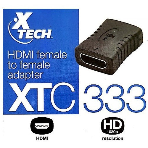Adaptador Unión HDMI HDMI f HDMI f XTC333 XTECH