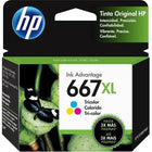 Cartucho de tinta 667 HP ORIGINAL