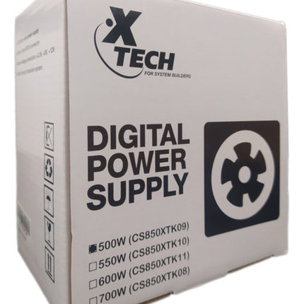FUENTE DE PODER CS850XTK09 500W (20+4pin) w/2 SATA XTECH