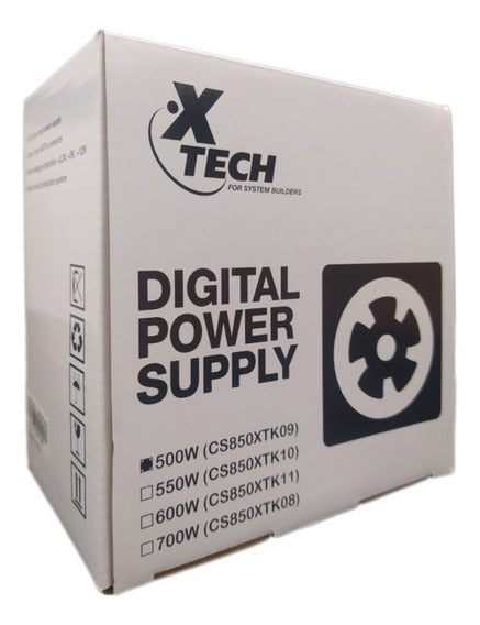 FUENTE DE PODER CS850XTK09 500W (20+4pin) w/2 SATA XTECH