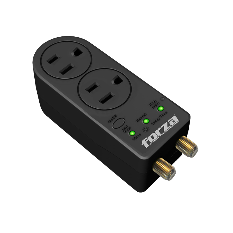 Regulador Automático FVP0200C 1800W 120V 2 TOMAS 1 COAXIAL FORZA