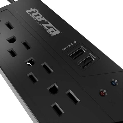 Regulador Automático FVR-1011USB 500W, 4 salidas FORZA