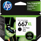 Cartucho de tinta 667 HP ORIGINAL