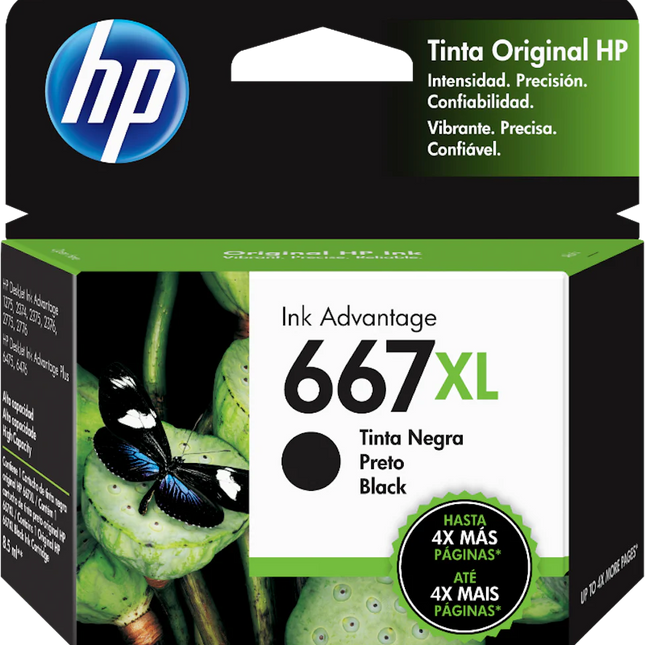 Cartucho de tinta 667 HP ORIGINAL