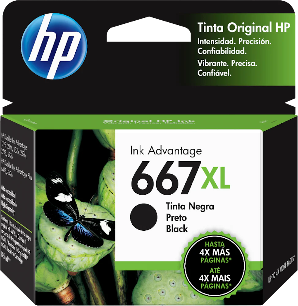 Image of Cartucho de tinta 667 HP ORIGINAL