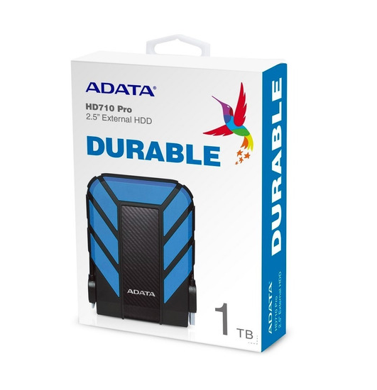 Disco Duro Externo USB 3.0 AntiShock WaterResist AZUL 1TB HD710 ADATA