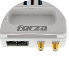 Protector tensión 1750W 11 salidas (USB RJ45 y coaxial) 120V/240V FSP-1011USBW