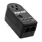 Regulador de Voltaje 1800W FVP1201N 2 tomas 2 RJ45 1 Out 110 V