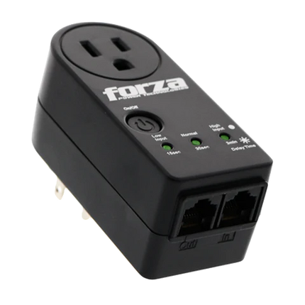 Regulador de Voltaje 1800W FVP1201N 2 tomas 2 RJ45 1 Out 110 V