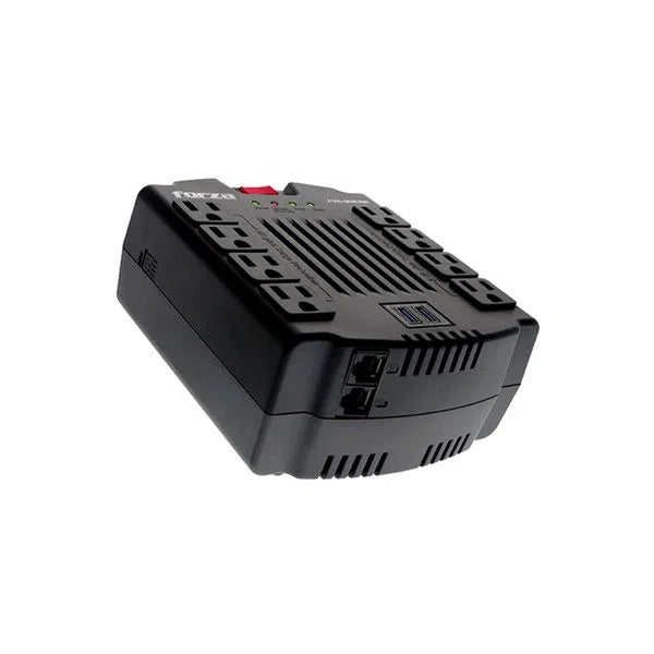 Image of Regulador Automático 600W, 8 slds, 2 USB-120V FVR-1211USB FORZA