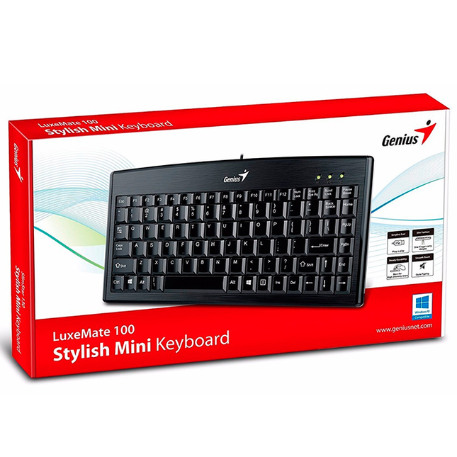 Teclado USB LUXMATE 100 USB BLACK SP GENUIS