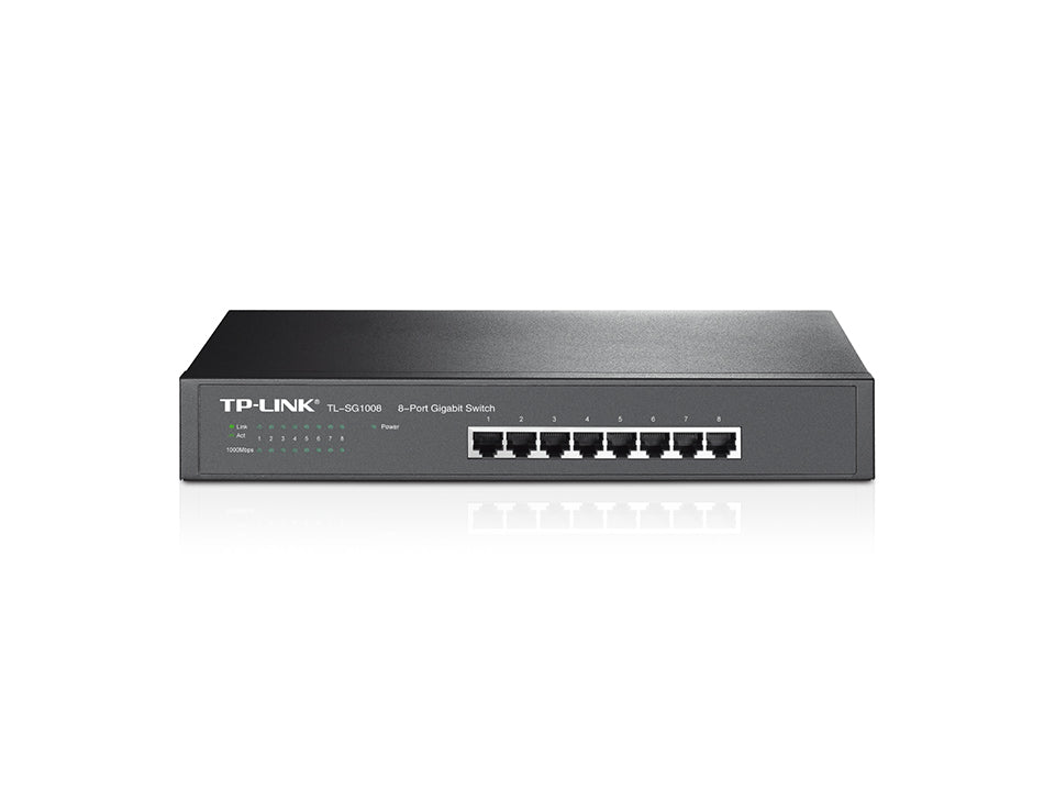 Image of Switch con Base de Montaje / de Escritorio de 8 Puertos Gigabit TL-SG1008 TP LINK