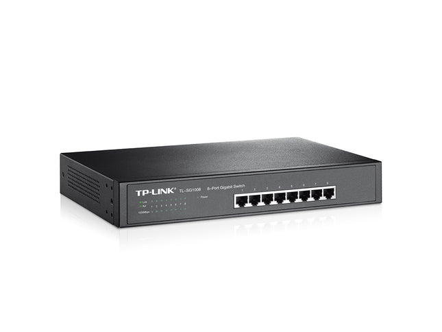 Switch con Base de Montaje / de Escritorio de 8 Puertos Gigabit TL-SG1008 TP LINK