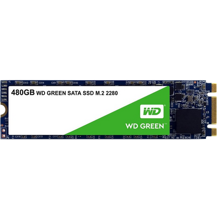 SSD M.2 SATA Green 480 GB Interno SATA 3D WDS480G2G0B  WESTERN DIGIGITAL   