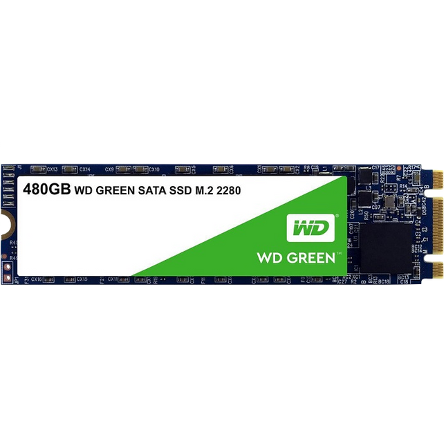 SSD M.2 SATA Green 480 GB Interno SATA 3D WDS480G2G0B  WESTERN DIGIGITAL   