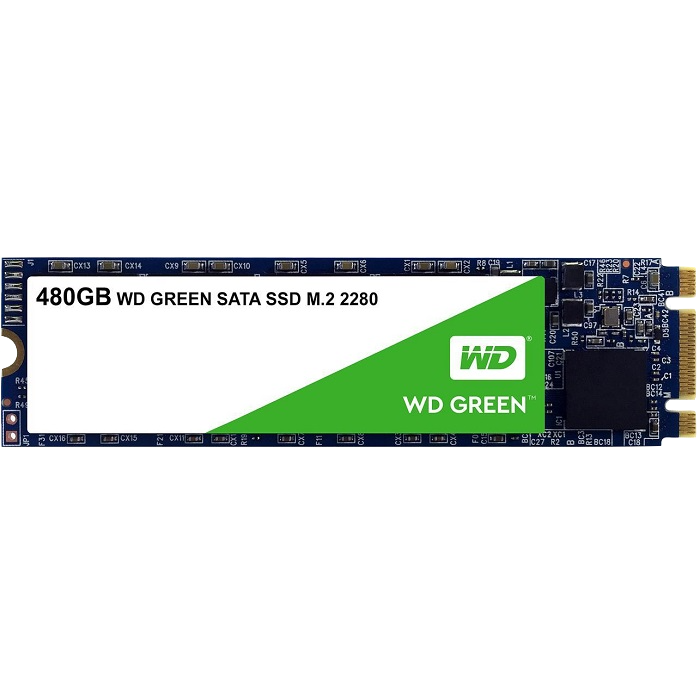 Image of SSD M.2 SATA Green 480 GB Interno SATA 3D WDS480G2G0B  WESTERN DIGIGITAL   