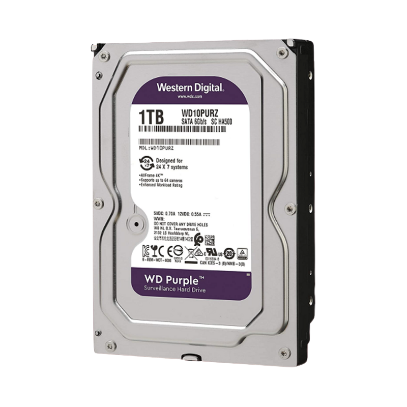 Image of DISCO DURO INTERNO 3.5” D/S Purple WD10PURZ 1TB WESTERN DIGITAL