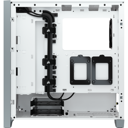 Chasis ATX semitorre con cristal templado 4000D, blanco CC-9011199-WW