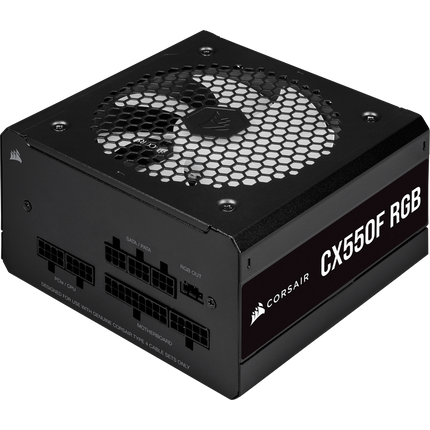 FUENTE DE PODER CORSAIR CX550F RGB 550W CX SERIES 80 PLUS BRONZE Modular
