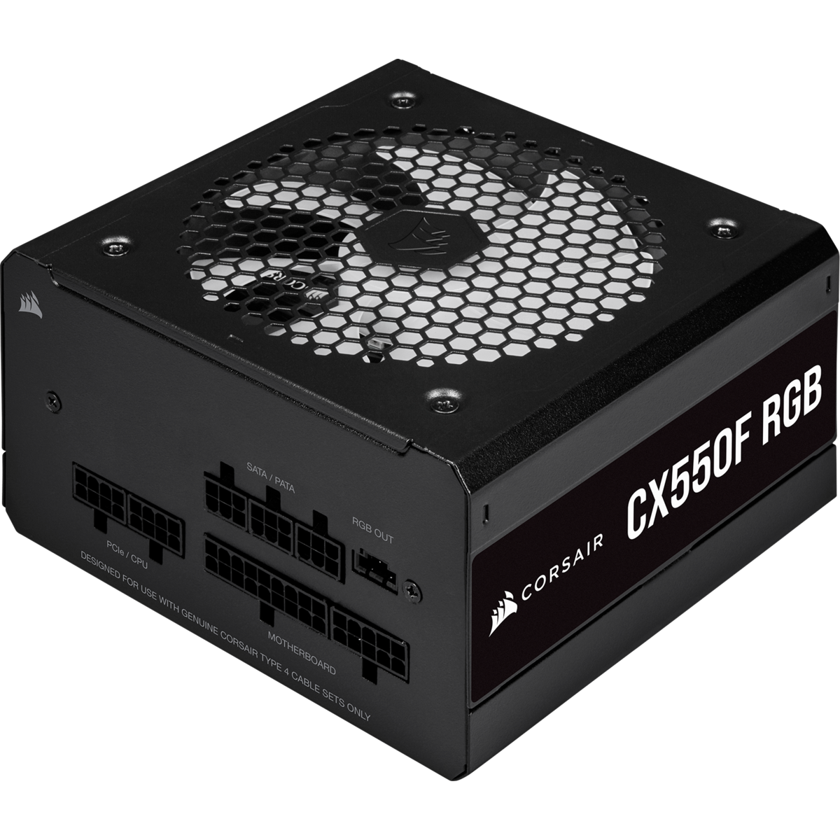 Image of FUENTE DE PODER CORSAIR CX550F RGB 550W CX SERIES 80 PLUS BRONZE Modular
