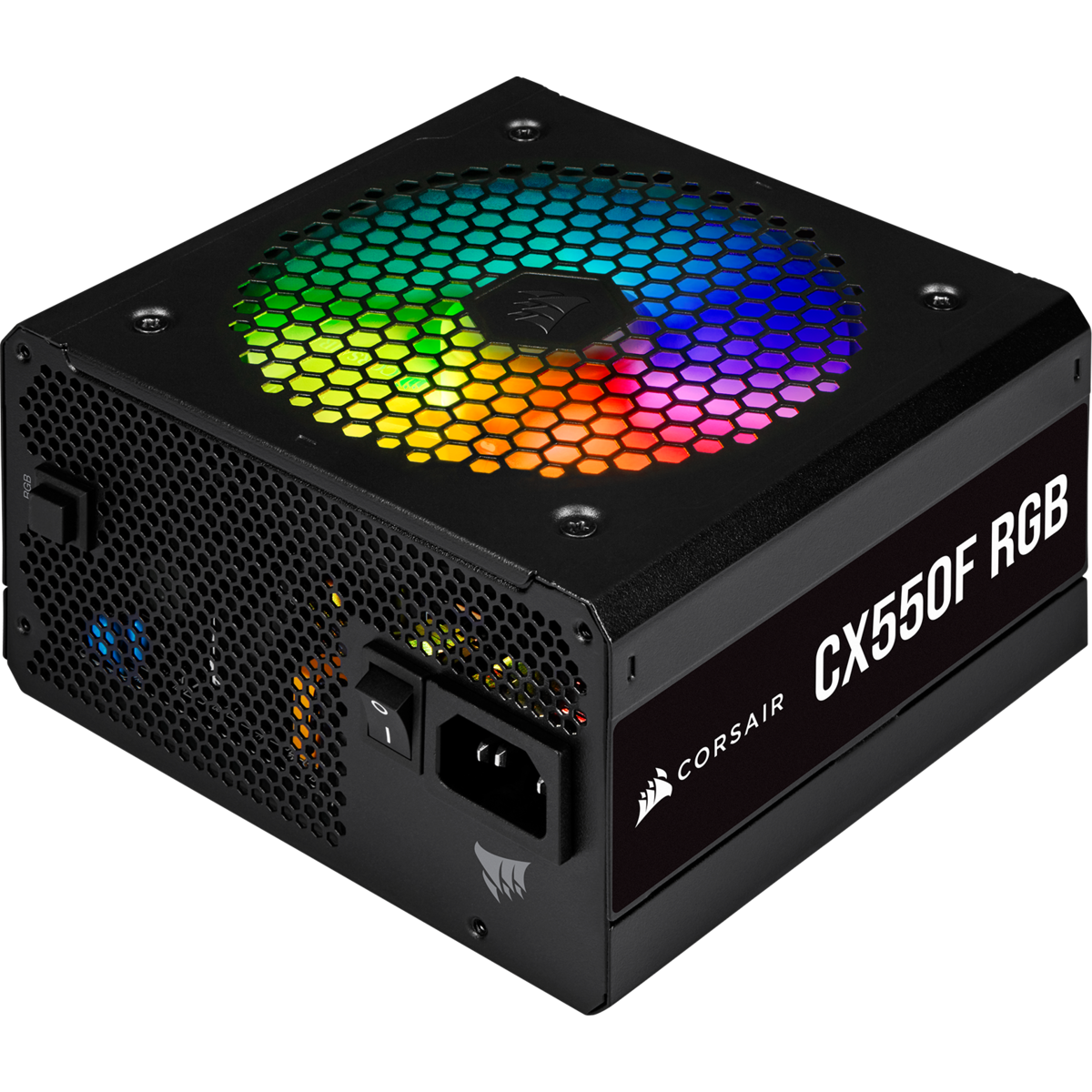 FUENTE DE PODER CORSAIR CX550F RGB 550W CX SERIES 80 PLUS BRONZE Modular