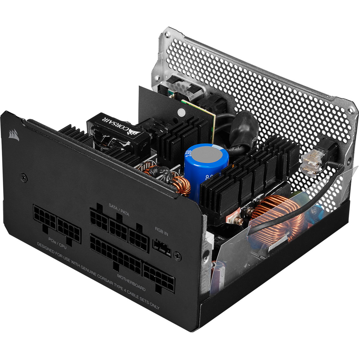 FUENTE DE PODER CORSAIR CX550F RGB 550W CX SERIES 80 PLUS BRONZE Modular