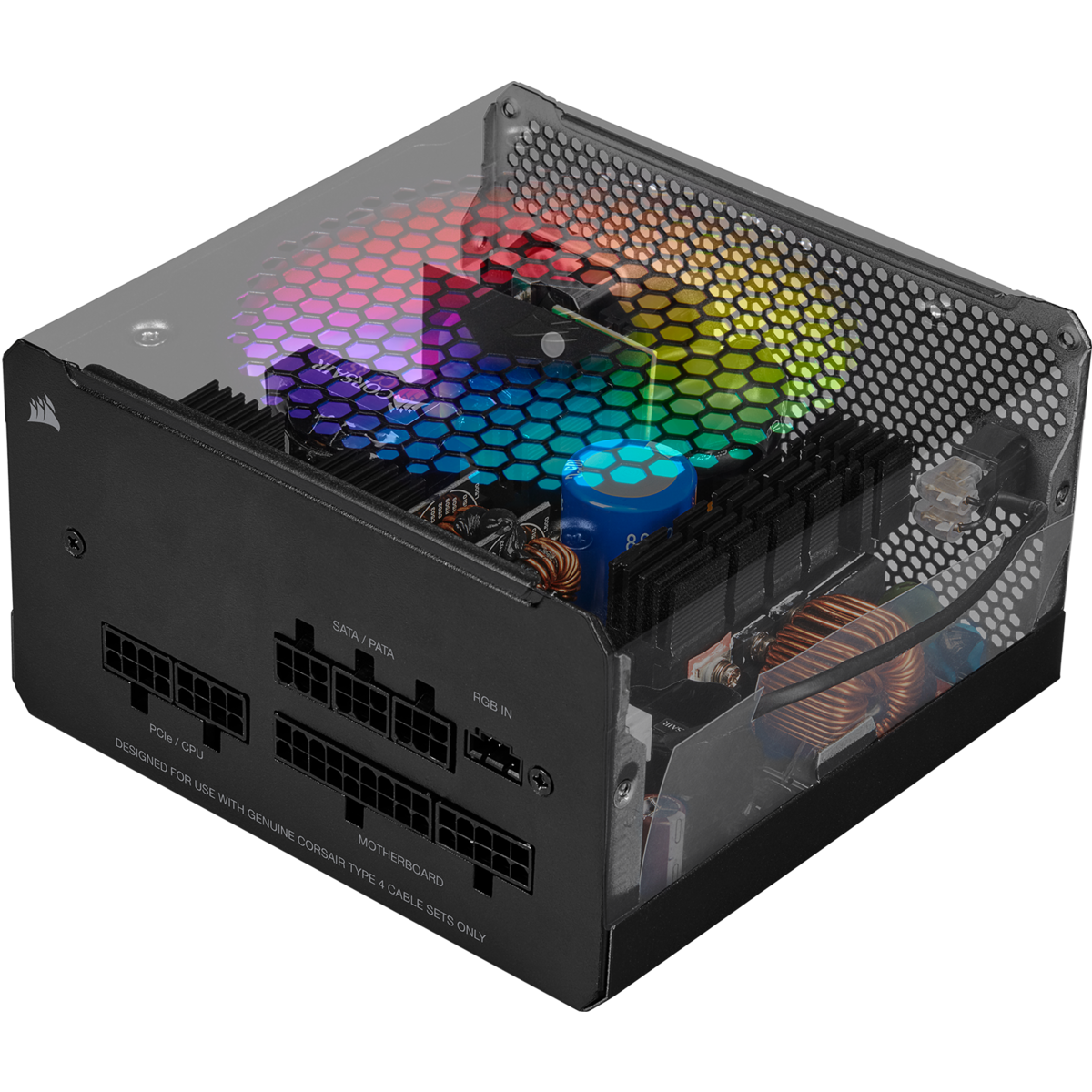 Image of FUENTE DE PODER CORSAIR CX550F RGB 550W CX SERIES 80 PLUS BRONZE Modular