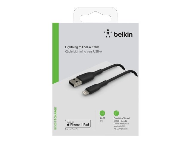 Cable Lightning (M) a USB (M)  1 metro black     BELKIN