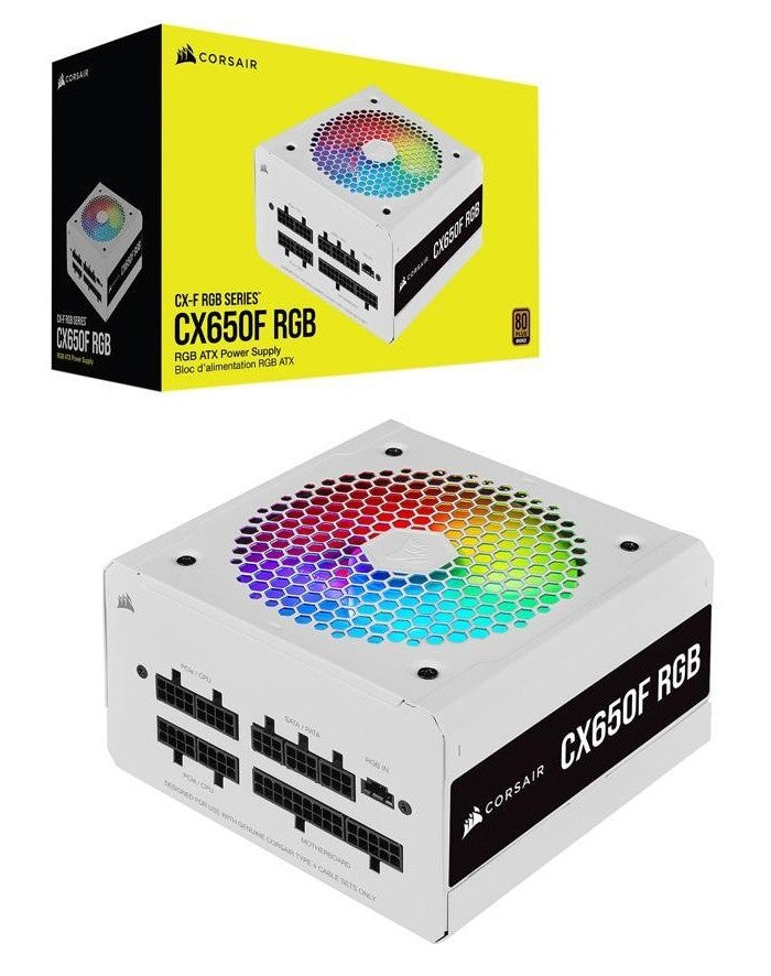 Fuente de Alimentación CORSAIR CX650F RGB 650W SERIES 80 PLUS BRONZE