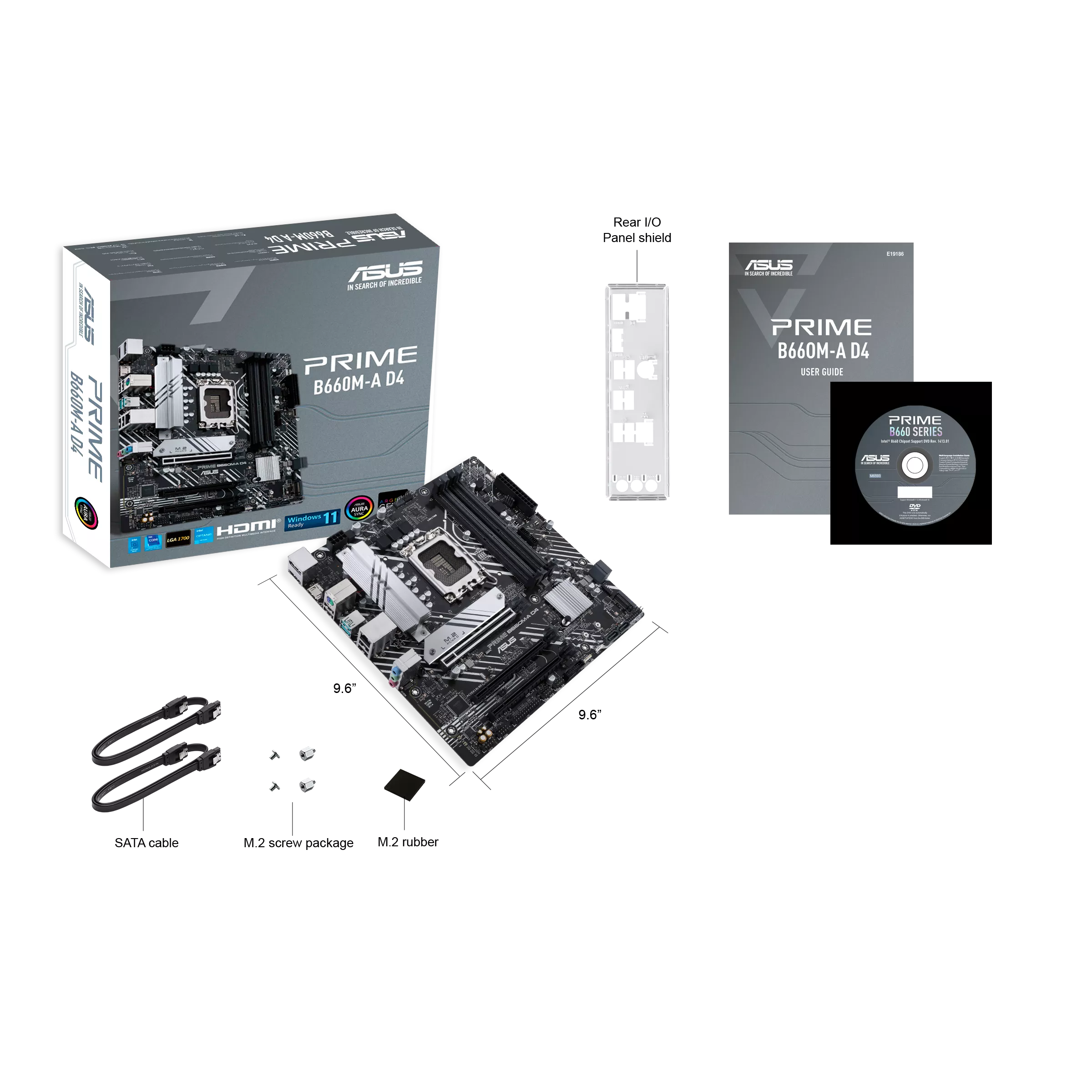 Image of Tarjeta Madre PRIME B660MA D4 Intel LGA 1700 DDR4 mA TX  ASUS