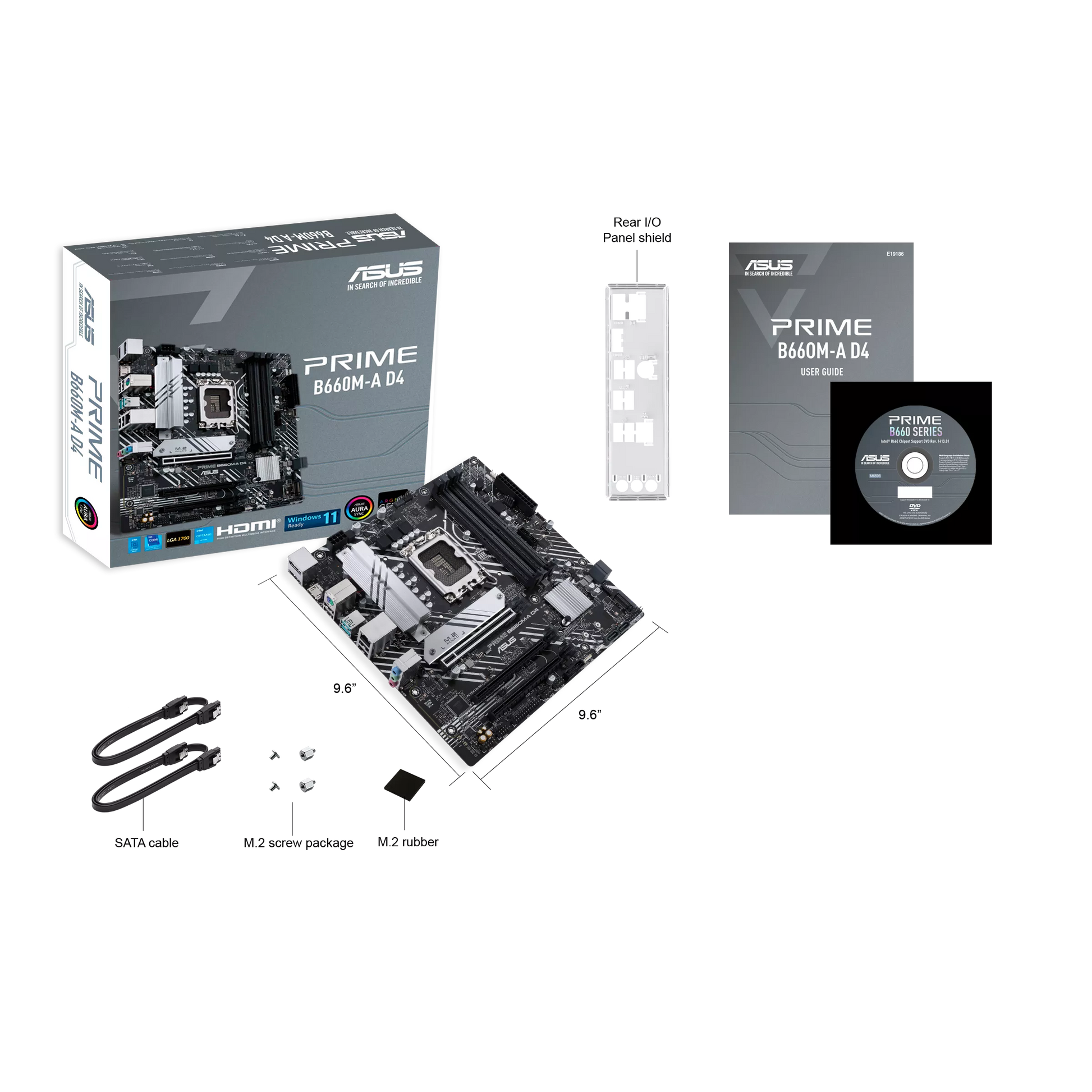 Tarjeta Madre PRIME B660MA D4 Intel LGA 1700 DDR4 mA TX  ASUS