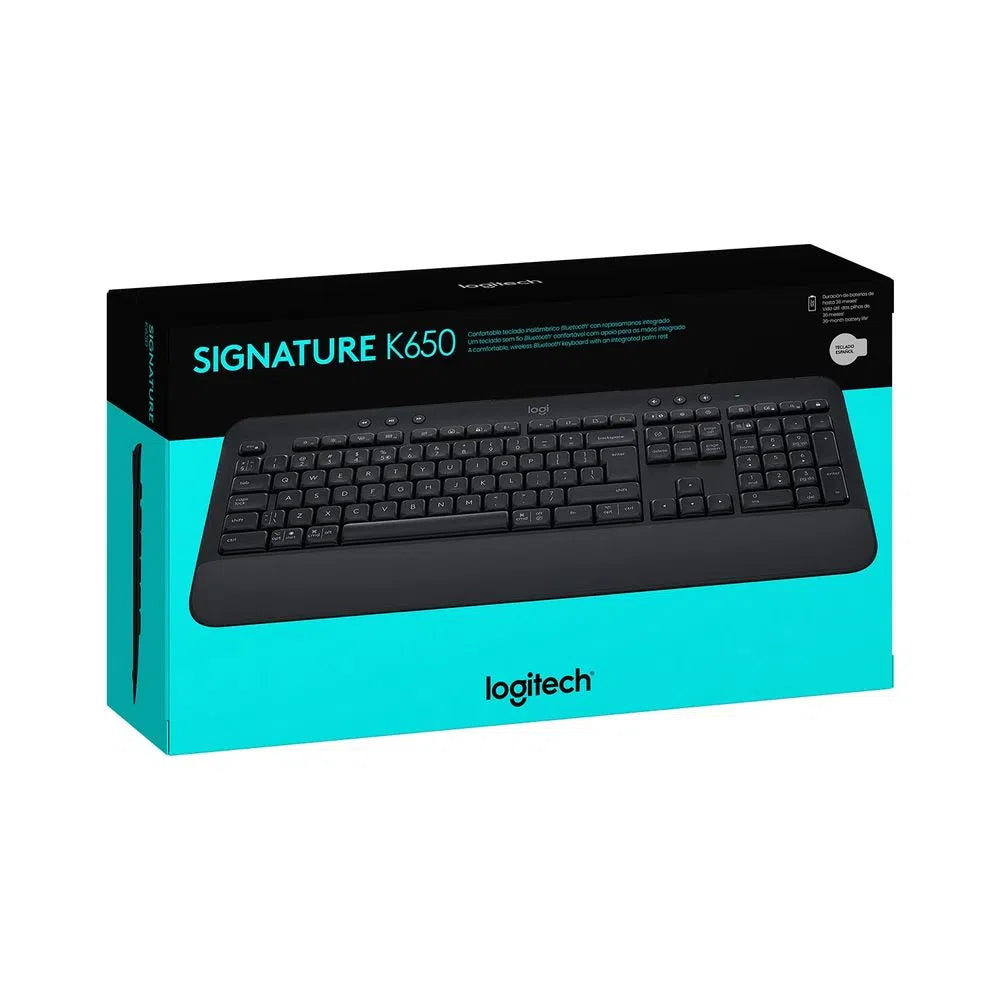 Teclado Signature K650 Inalámbrico Confor Black