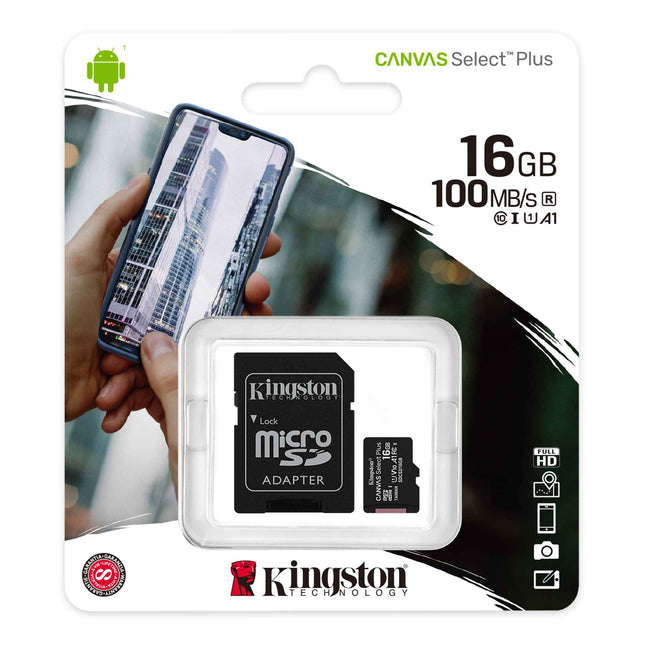 Tarjeta de memoria flash (adaptador microSDHC a SD Incluido) SDCS2/16GB